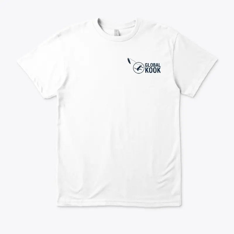 Wavy Navy Logo Tee